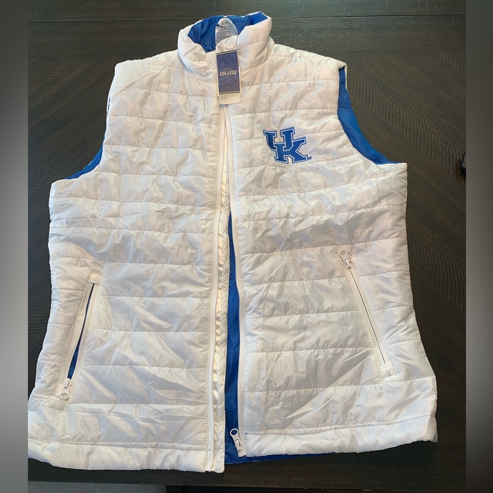 Ladies white Kentucky vest